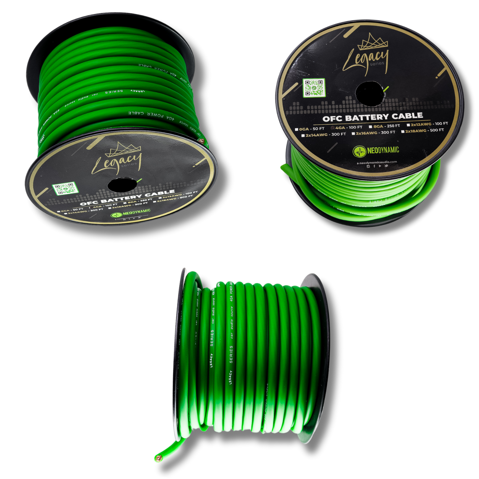 Cable de Corriente 100% Cobre Calibre 4 (Rollo)